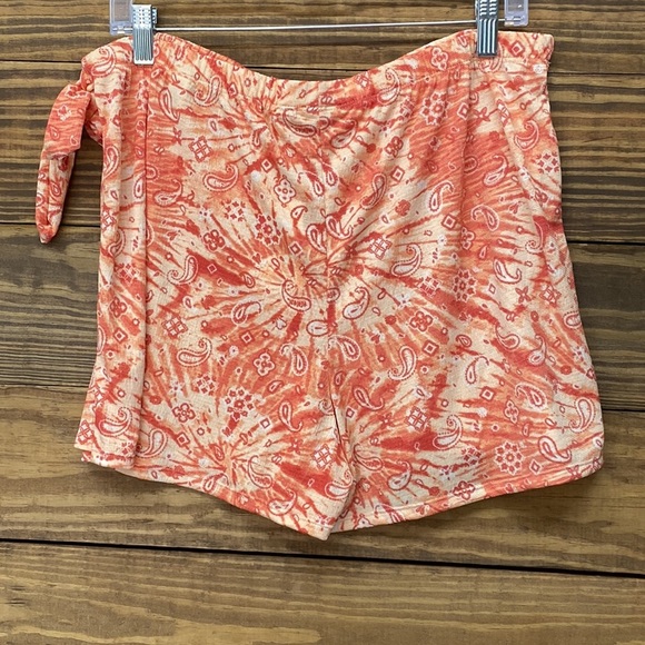 Cato Tie Dye Skort Flame Scarlet - Picture 9 of 10